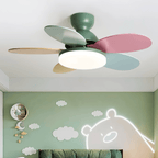 Liora Plafonnier Ventilateur pour Enfants en Verre Coloré