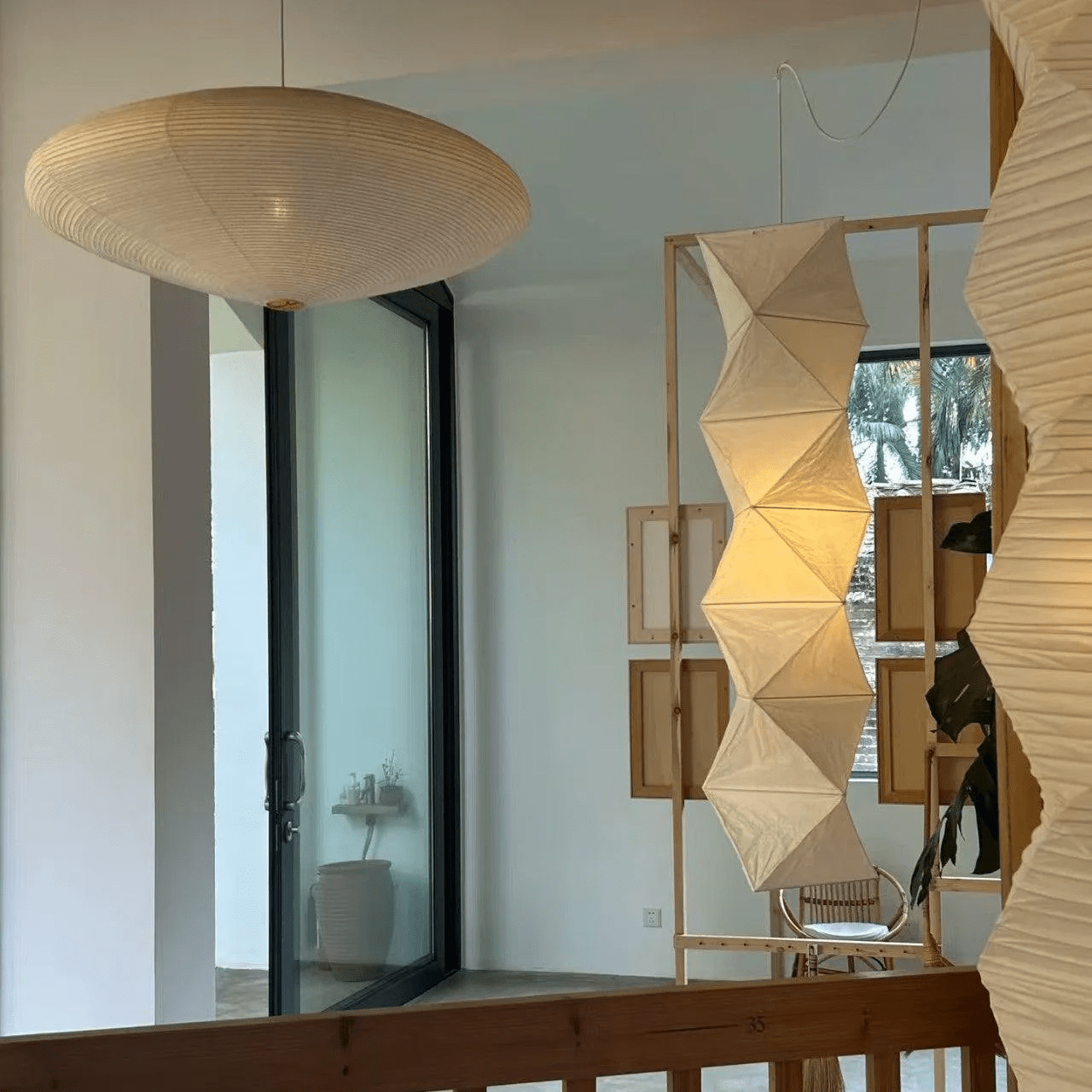 Origami Lustre Suspendu Minimaliste En Papier