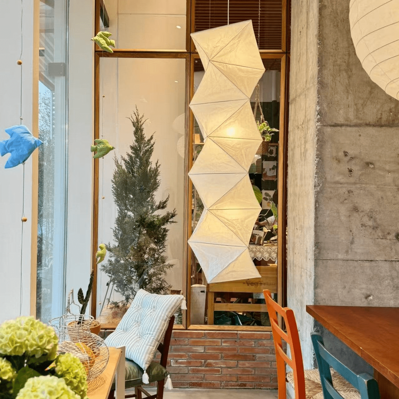 Origami Lustre Suspendu Minimaliste En Papier