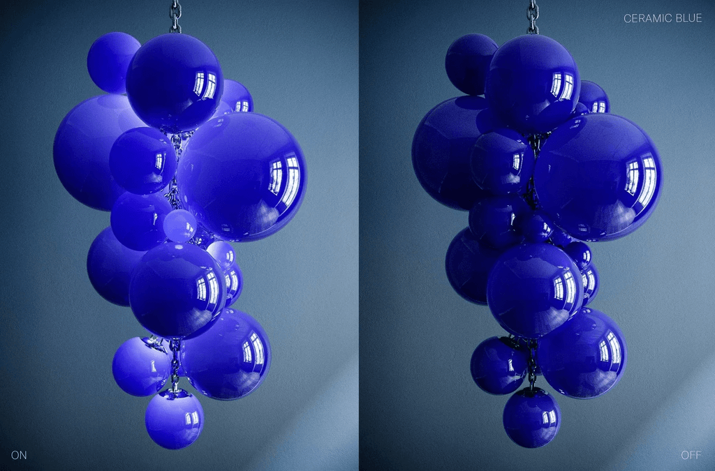 Aurora Lustre En Verre De Murano Grappes De Raisins Art Déco