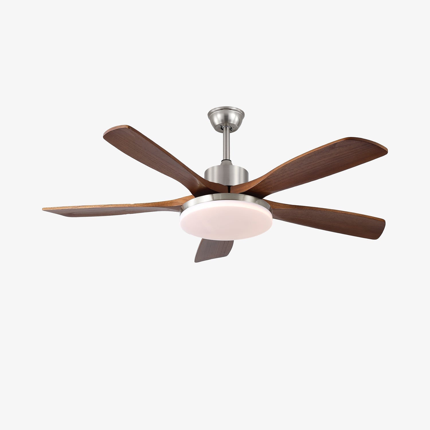 Plafonnier ventilateur moderne Orvian en bois