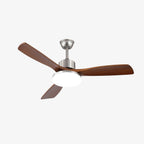 Plafonnier ventilateur moderne Orvian en bois