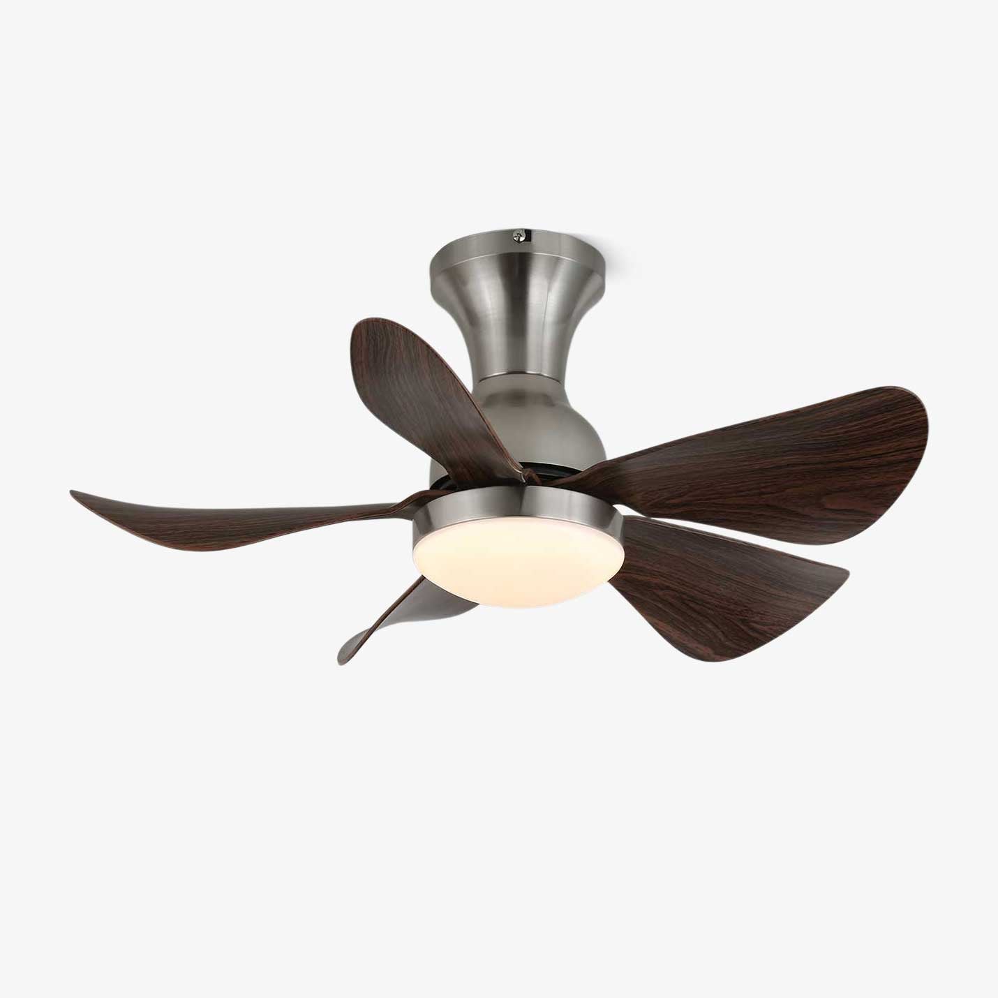 Ventilateur de plafond moderne en bois Novaro avec lumière