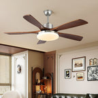 Plafonnier ventilateur moderne Orvian en bois