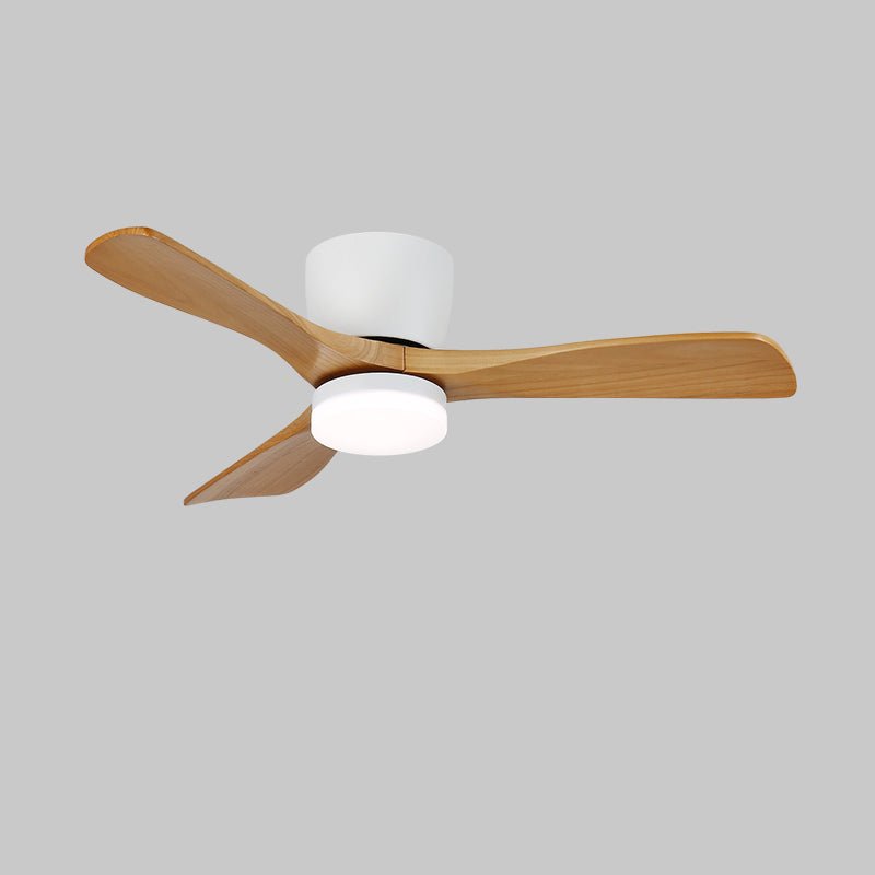 Brinor Ventilateur de Plafond Minimaliste en Bois avec Lumière
