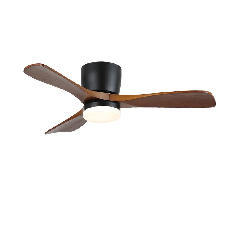 Brinor Ventilateur de Plafond Minimaliste en Bois avec Lumière