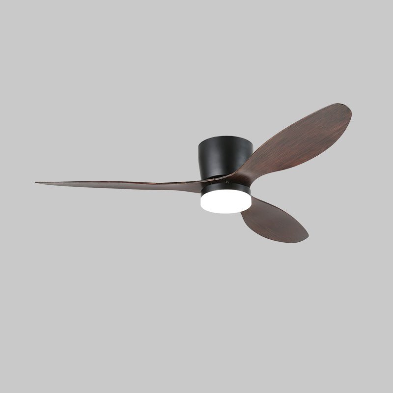 Brinor Ventilateur de Plafond Minimaliste en Bois avec Lumière