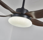 Zerith Ventilateur de Plafond Moderne en Bois avec Lumière