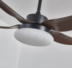 Zerith Ventilateur de Plafond Moderne en Bois avec Lumière