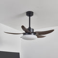 Zerith Ventilateur de Plafond Moderne en Bois avec Lumière