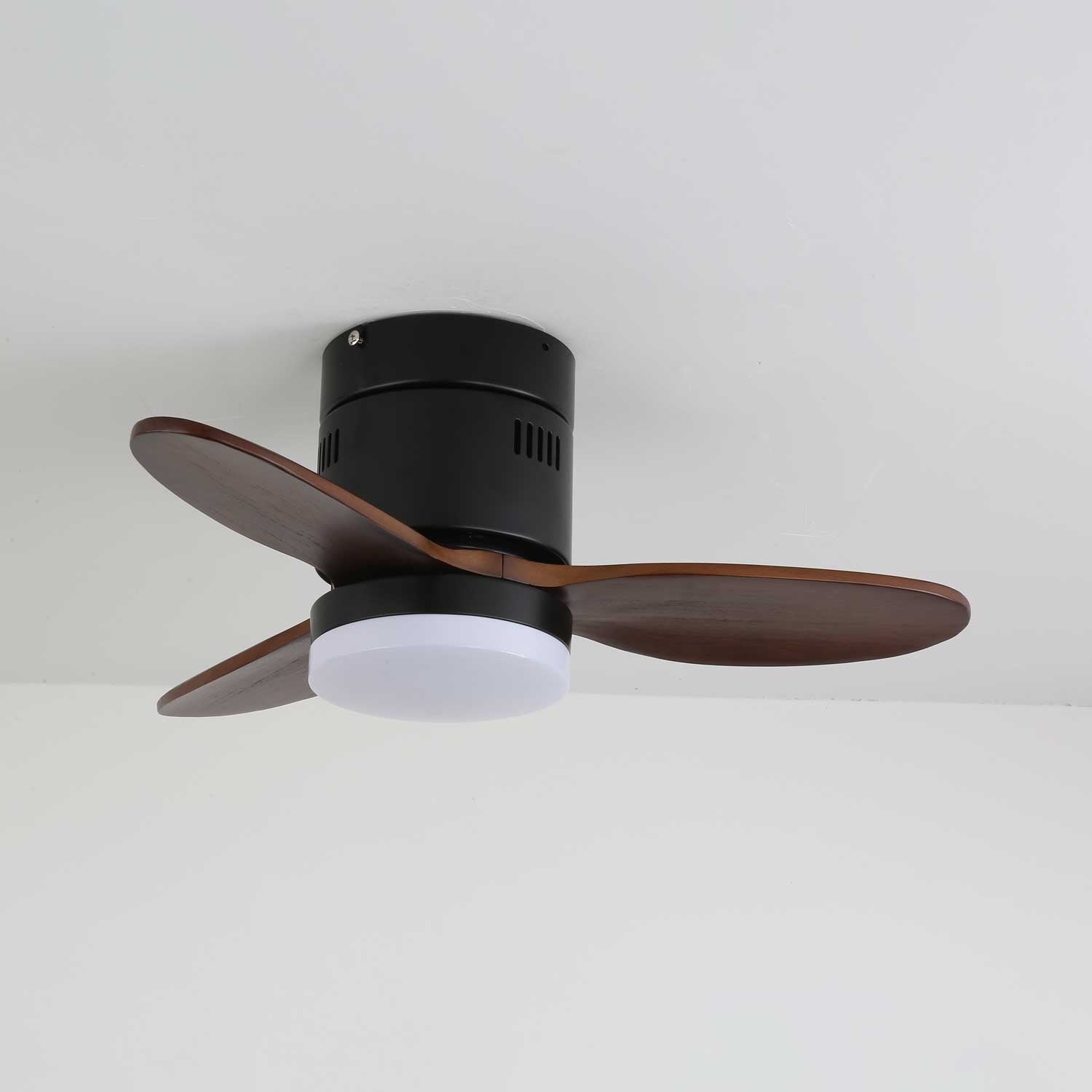 Eris Ventilateur de plafond lumineux minimaliste en bois
