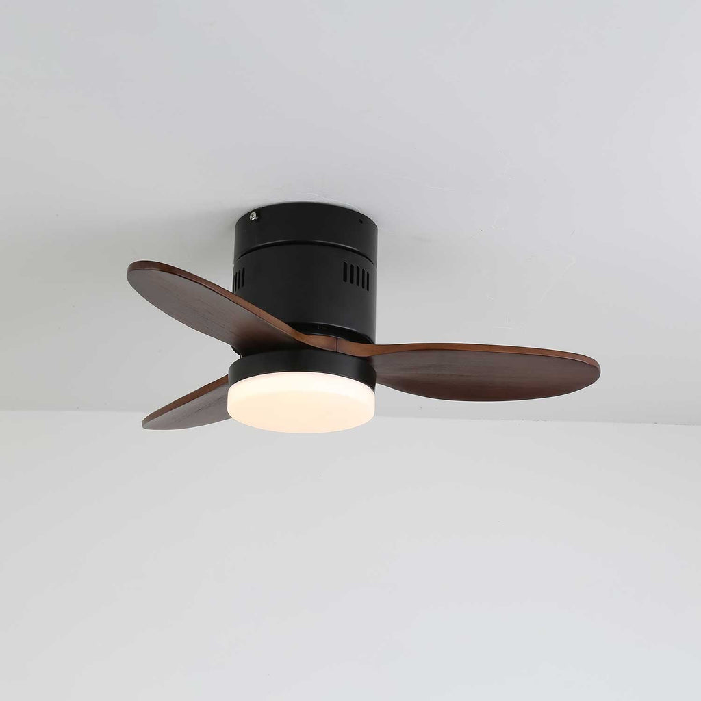 Eris Ventilateur de plafond lumineux minimaliste en bois
