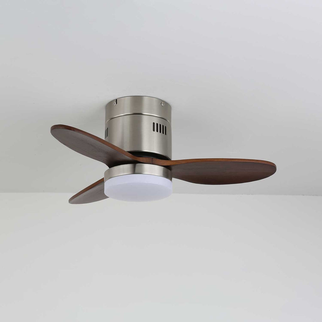 Eris Ventilateur de plafond lumineux minimaliste en bois