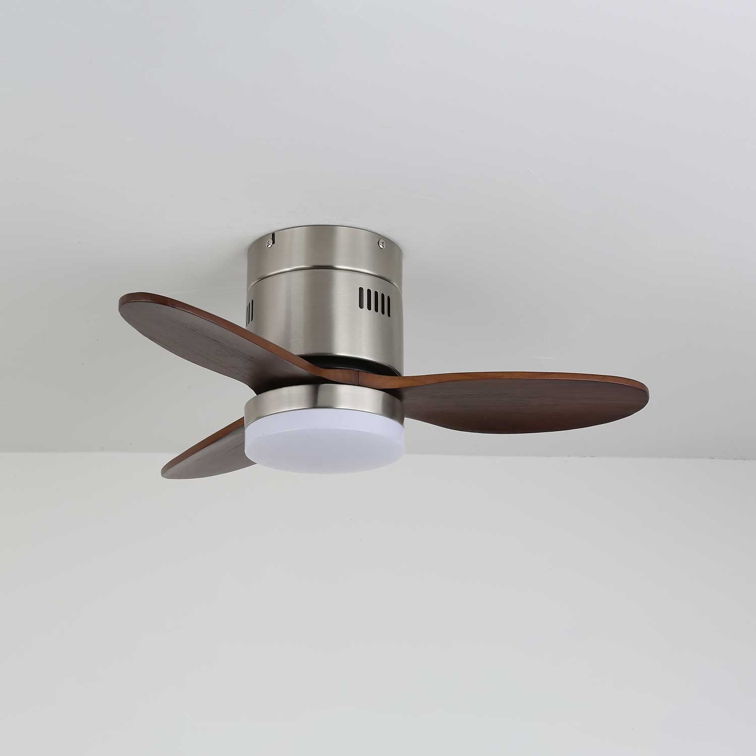Eris Ventilateur de plafond lumineux minimaliste en bois