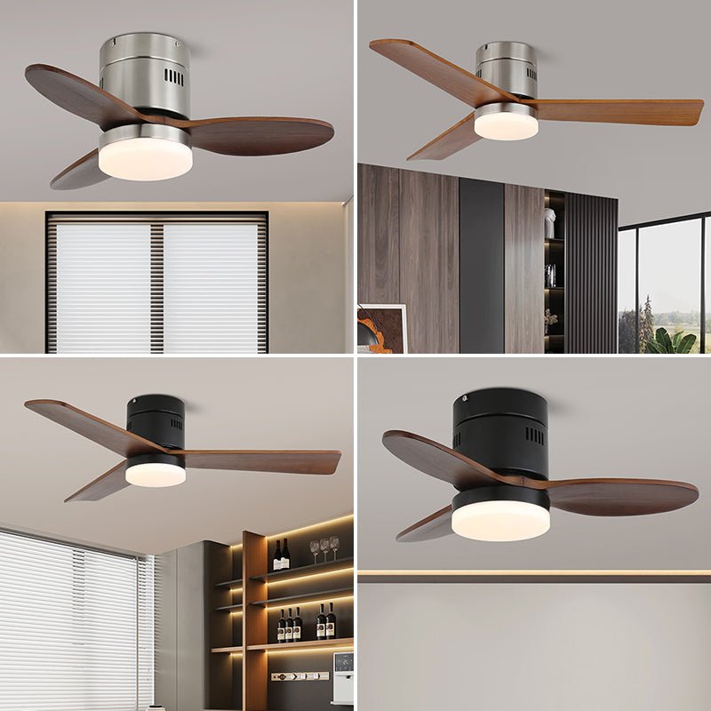 Eris Ventilateur de plafond lumineux minimaliste en bois