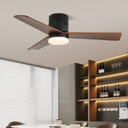 Eris Ventilateur de plafond lumineux minimaliste en bois