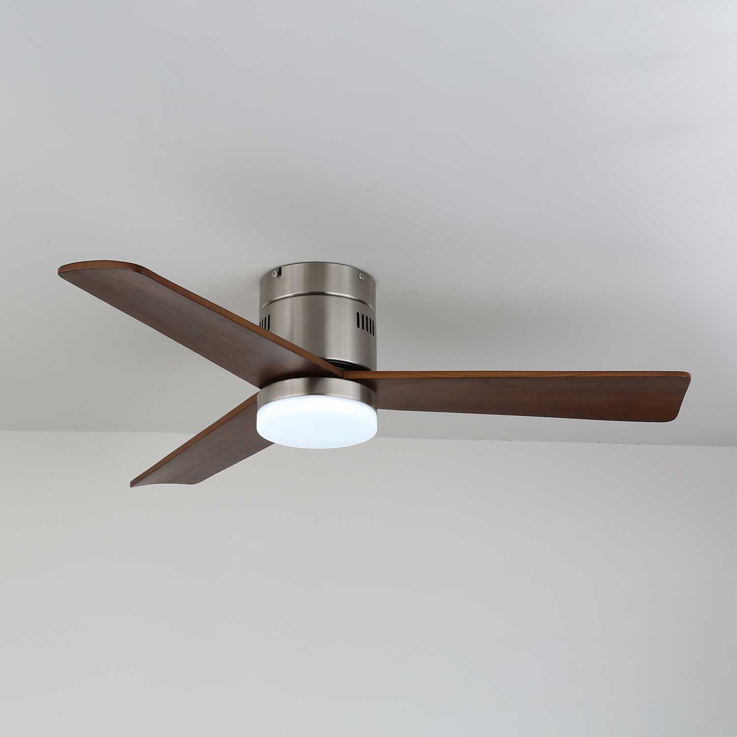 Eris Ventilateur de plafond lumineux minimaliste en bois