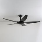 Ventilateur de plafond minimaliste Onyxa avec lumière