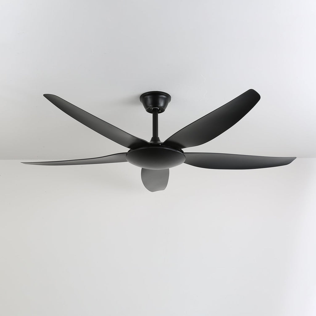 Ventilateur de plafond minimaliste Onyxa avec lumière