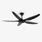 Ventilateur de plafond minimaliste Onyxa avec lumière