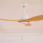Ventilateur de plafond Meren en bois minimaliste