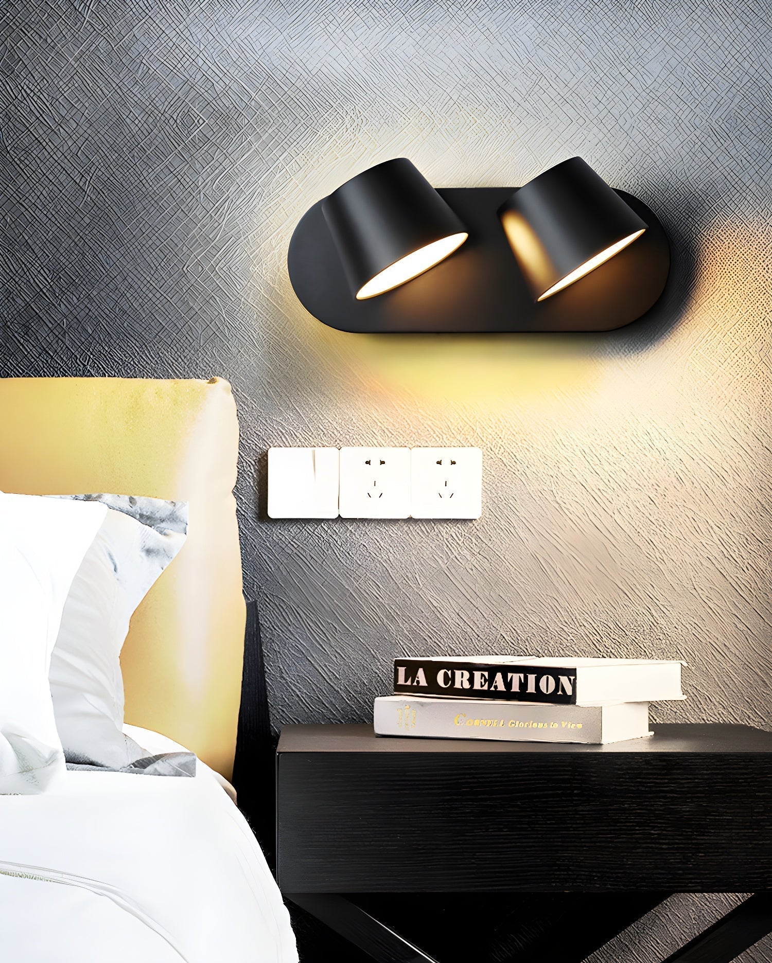 Aurlaeir Applique Murale Plug-in Ajustable