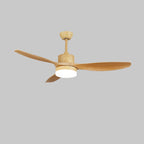 Plafonnier ventilateur Arysen minimaliste en bois