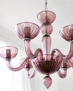 Lustra Lustre En Verre De Murano Élégant Fait Main