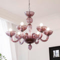 Lustra Lustre En Verre De Murano Élégant Fait Main