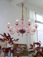 Lustra Lustre En Verre De Murano Élégant Fait Main