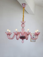 Lustra Lustre En Verre De Murano Élégant Fait Main