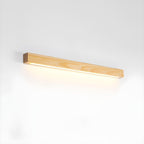 Lustra Applique Murale Linéaire Bois et LED Design Minimaliste