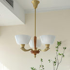 Lustra Lustre Vintage à Abat-jour Évasé