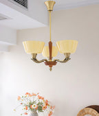 Lustra Lustre Vintage à Abat-jour Évasé