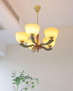 Lustra Lustre Vintage à Abat-jour Évasé