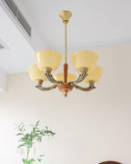 Lustra Lustre Vintage à Abat-jour Évasé