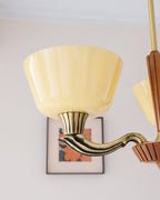 Lustra Lustre Vintage à Abat-jour Évasé