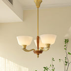 Lustra Lustre Vintage à Abat-jour Évasé