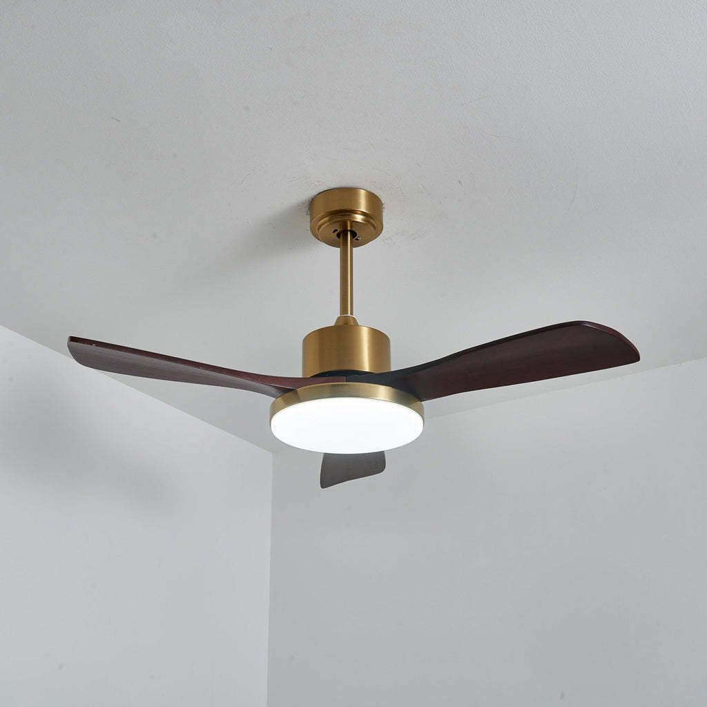 Xen Plafonnier Ventilateur Moderne en Bois