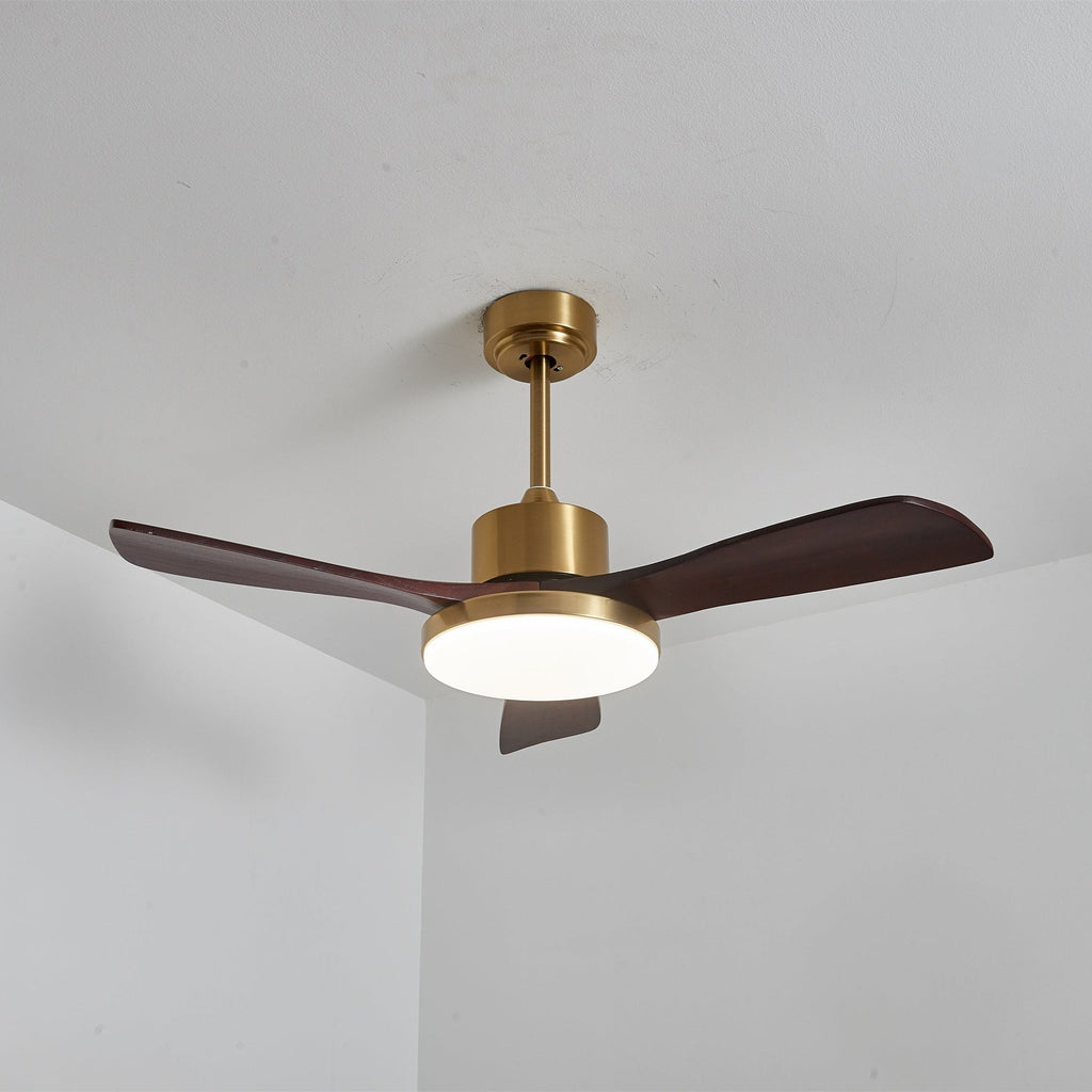 Xen Plafonnier Ventilateur Moderne en Bois