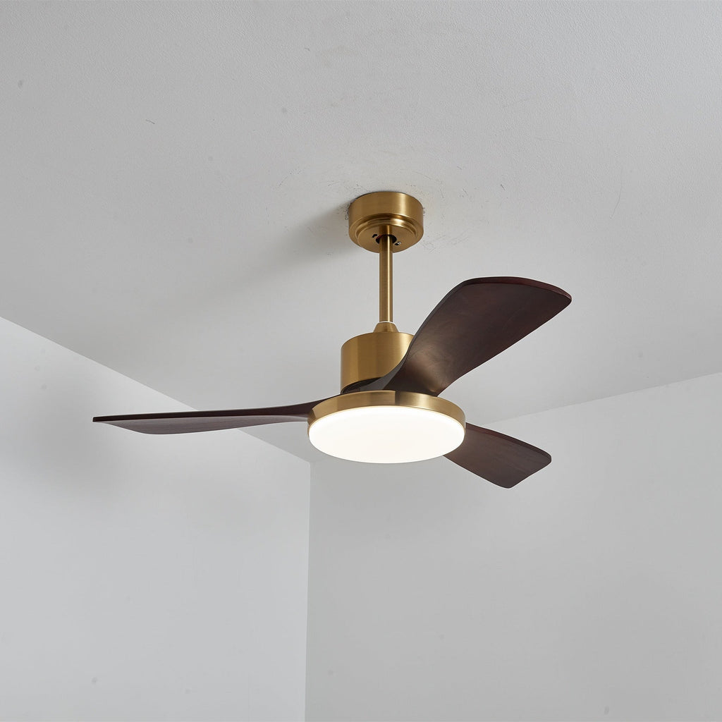 Xen Plafonnier Ventilateur Moderne en Bois