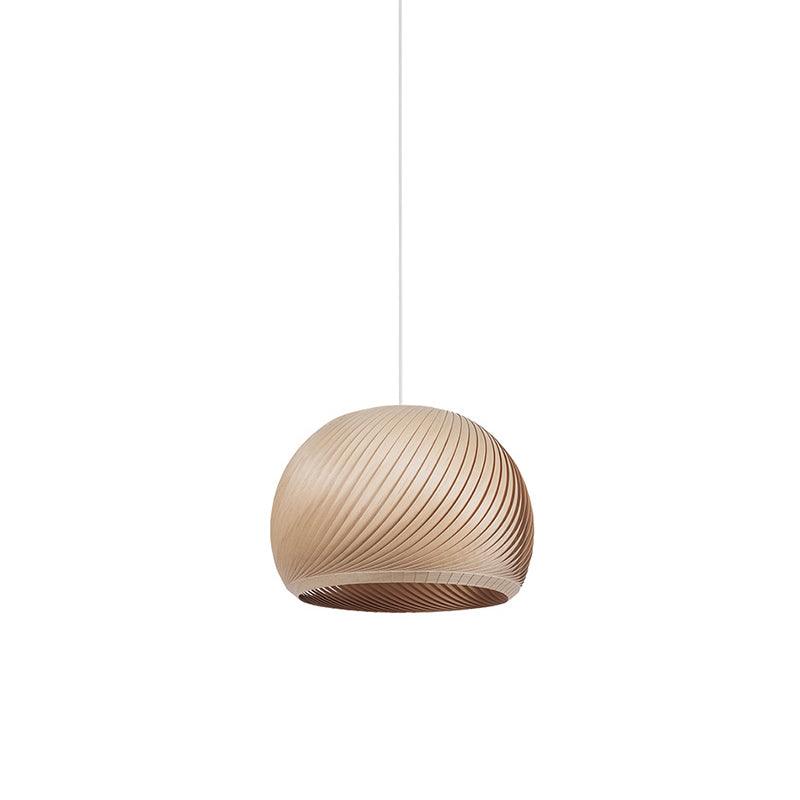 Spiral Lampe Suspension en Bois Vintage
