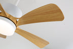 Plafonnier Ventilateur Sylven Moderne en Bois