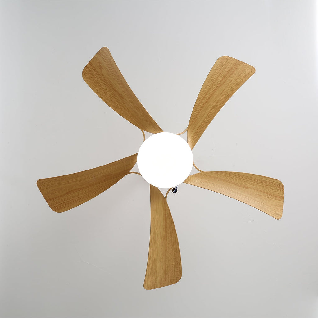 Plafonnier Ventilateur Sylven Moderne en Bois