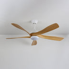 Plafonnier Ventilateur Sylven Moderne en Bois