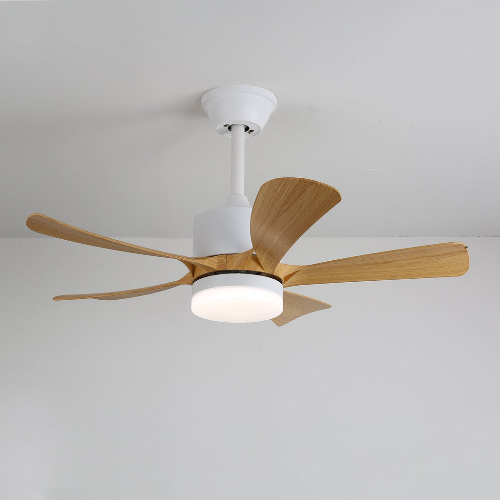 Plafonnier Ventilateur Sylven Moderne en Bois