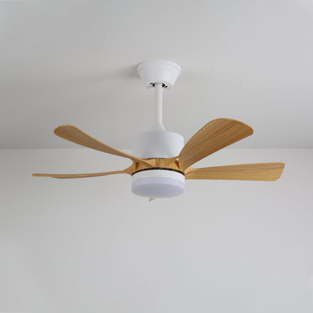 Plafonnier Ventilateur Sylven Moderne en Bois
