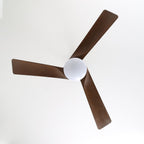 Ventilateur de plafond moderne en bois avec lumière Evraeis