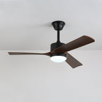 Ventilateur de plafond moderne en bois avec lumière Evraeis