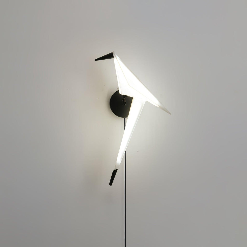 Visileth Lampe murale à brancher style nordique avec bras en forme de grue